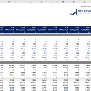 Income Statement + Balance Sheet + Cash Flow Statement + Monthly Breakdown
