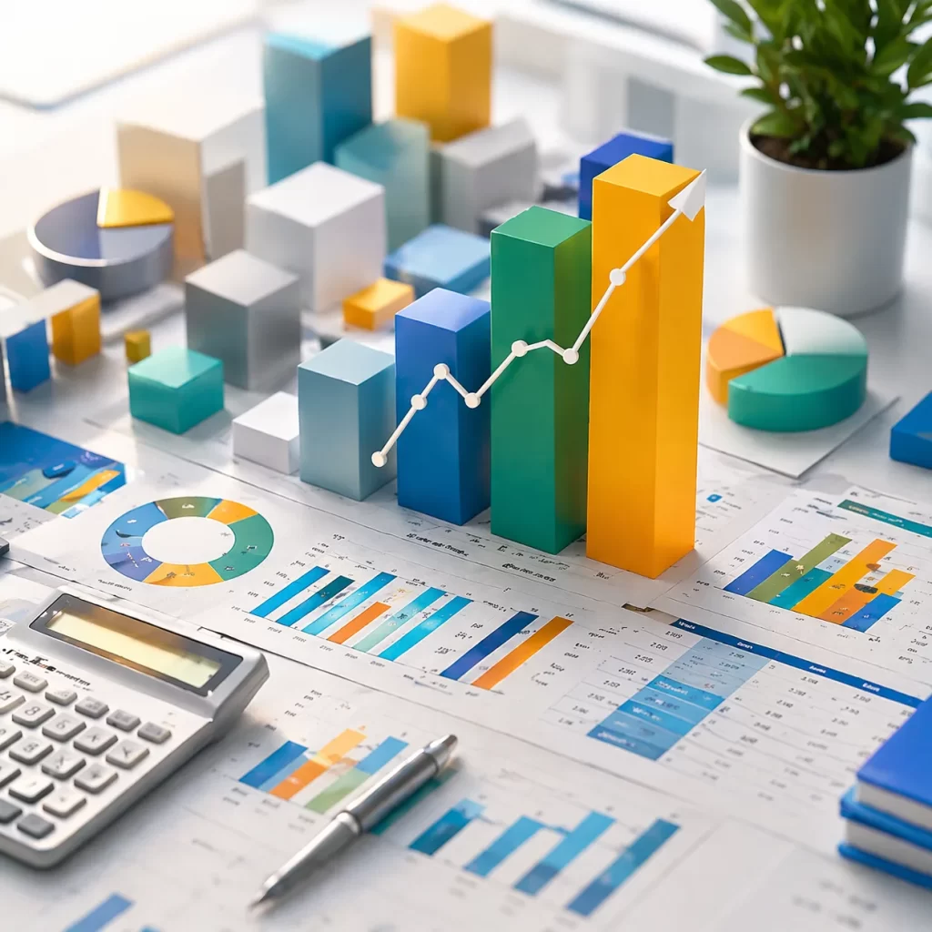 Dashboard de análisis financiero 3D